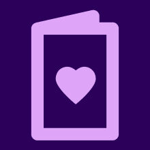 Card with heart on cover