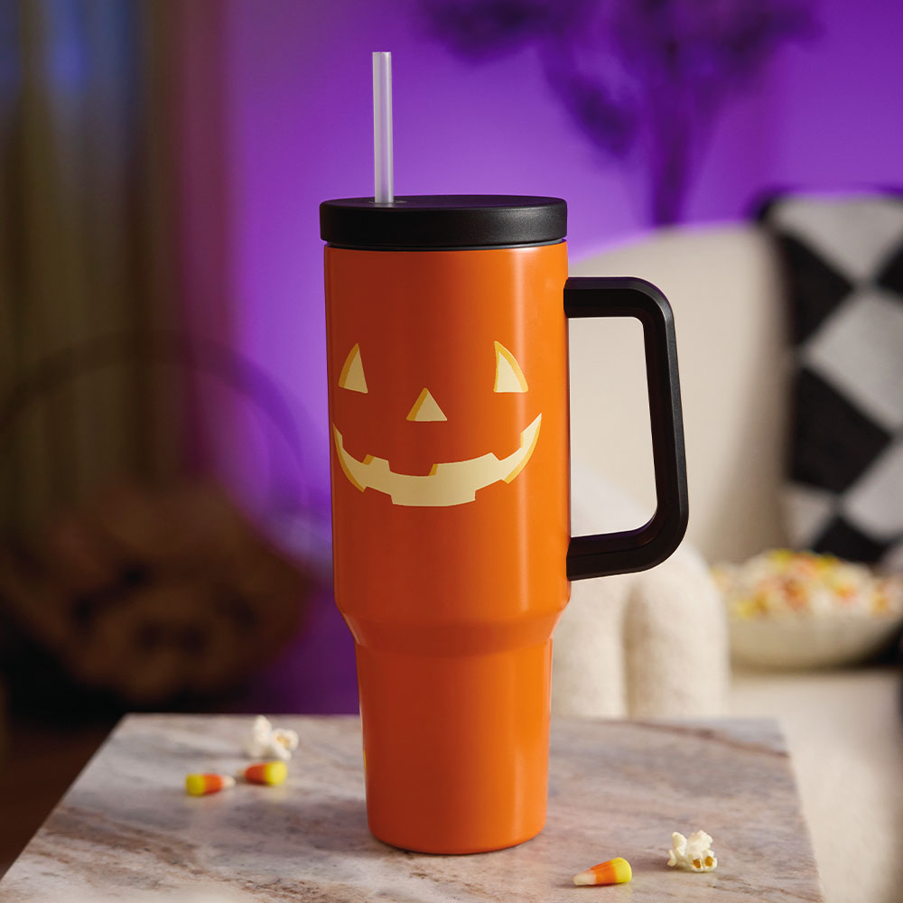 $24.99 Jack-O'-Lantern Travel Tumbler