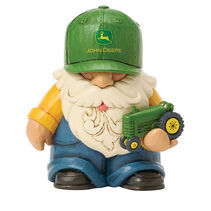 John Deere themed gnome figurine
